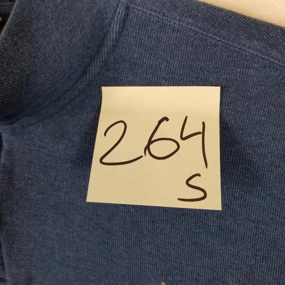 Polo‎ Ralph Lauren Estate Rib Quarter Zip Pullover Blue XXL Mens Cotton Sweater